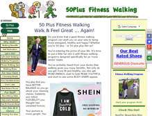 Tablet Screenshot of 50plus-fitness-walking.com